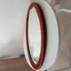 Antique oval mirror with bevelled glass