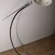 Vintage arc floor lamp with a chrome metal balance, 1970.