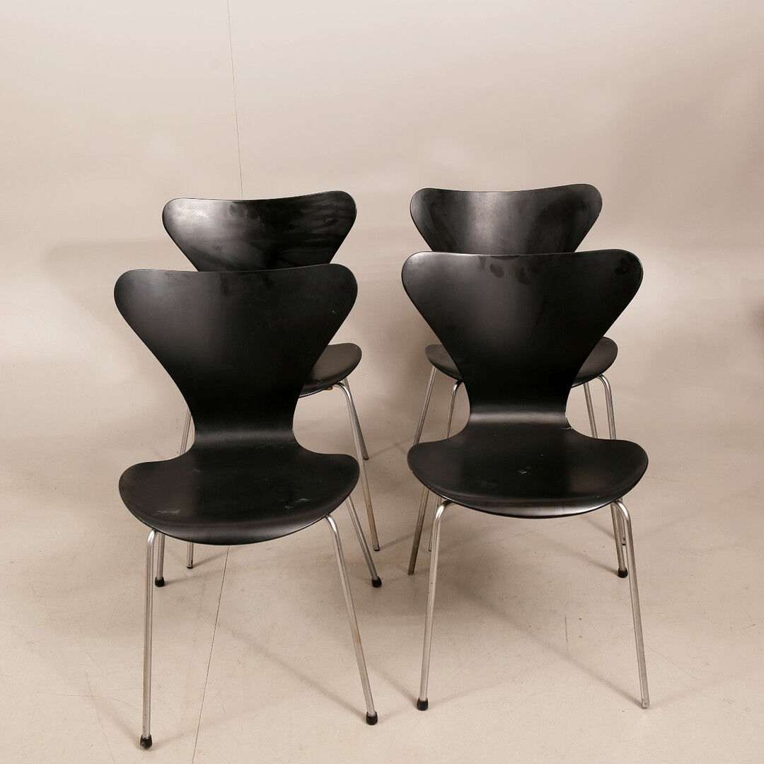 4 chaise Seven d'Arne Jacobsen pour Fritz Hansen