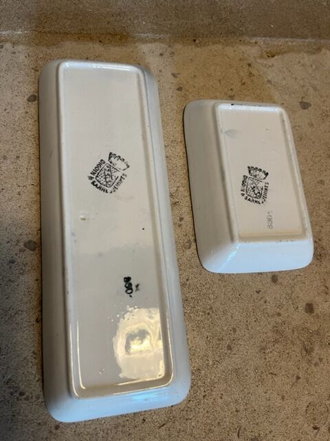 Lot ravier and wears Savon Digoin Sarreguemines