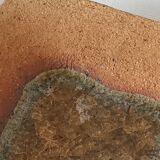 Empty pocket handmade sandstone chamotté resin