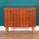 Retro Teak 1960s Bedside Chest Of Drawers