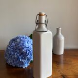 White bottle in glazed stoneware