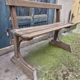 Banc ancien en bois, France XIXème