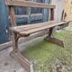 Antique wooden bench, France 19th century