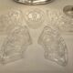 Table service silver metal crystal art deco top
