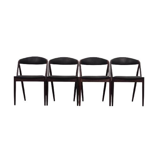 Set of four rosewood chairs, Danish design, 1970s, designer Kai Kristiansen