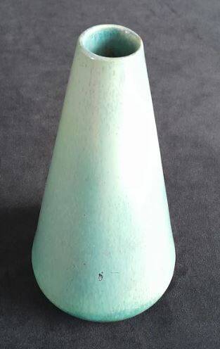 Rambervillers iridescent enameled stoneware vase (Vosges)