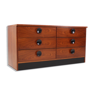 Rosewood chest of drawers 70's