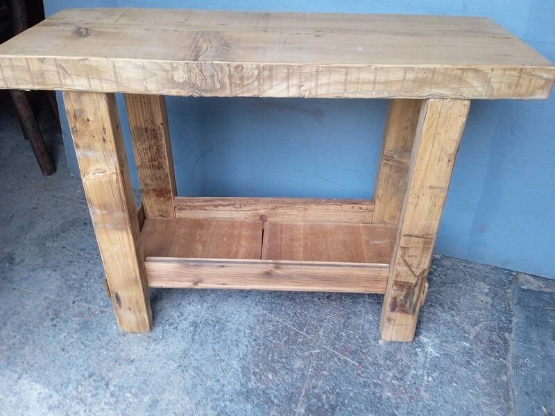 Workbench 120cm old solid wood