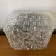Antique Wall Lamp Ceiling Light Molded Glass + Vintage Metal Bracket #C384