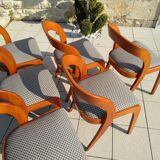 Set of 6 chairs Baumann gondola 70s