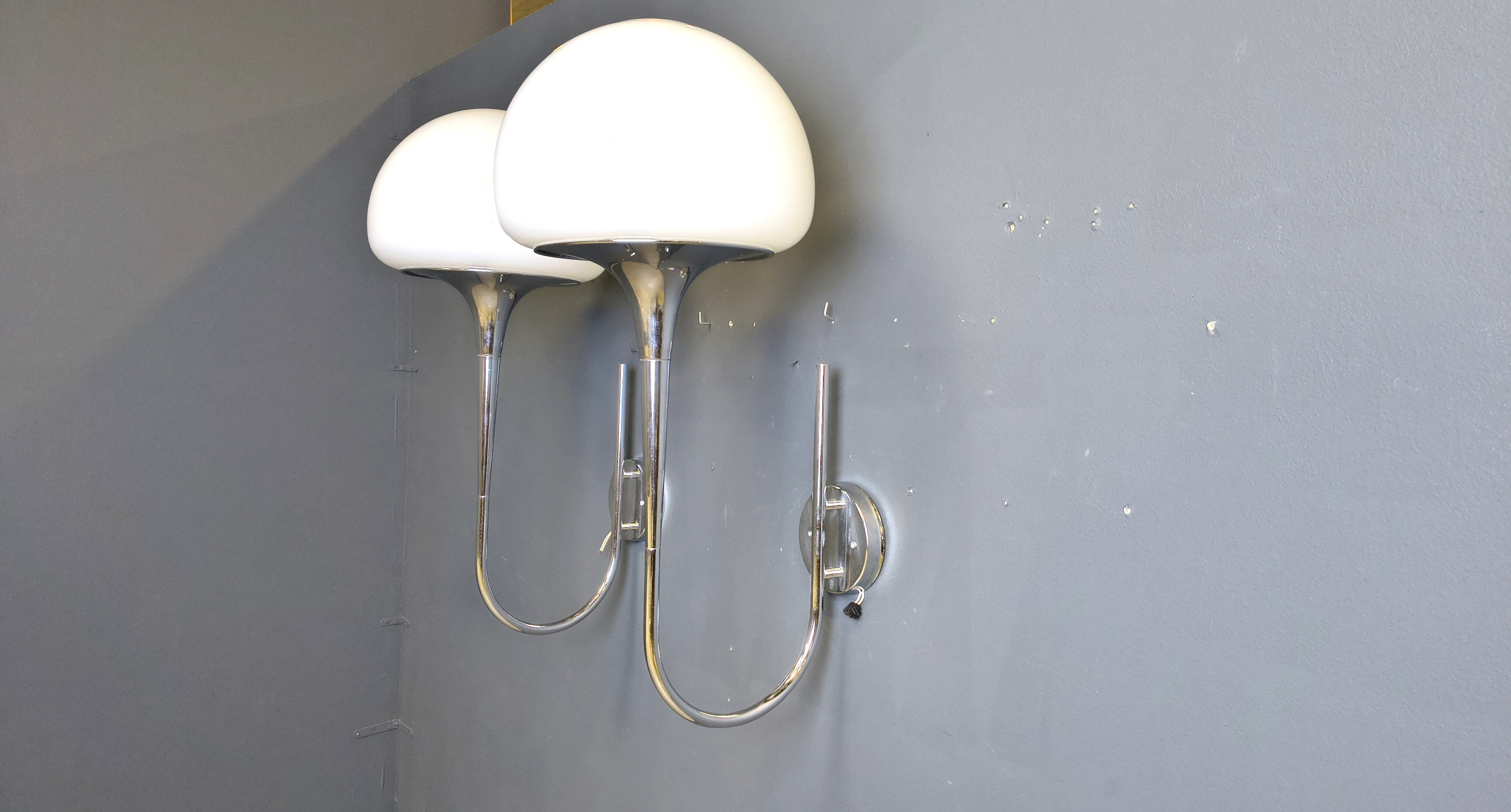 Mid-century Italian wall lamps by Goffredo Reggiani for Reggiani - set of 2