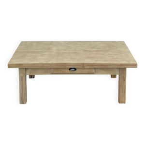 table basse de ferme - bois brut