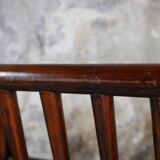 Wood and brass sofa frame, Italy, 1970s