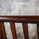 Wood and brass sofa frame, Italy, 1970s