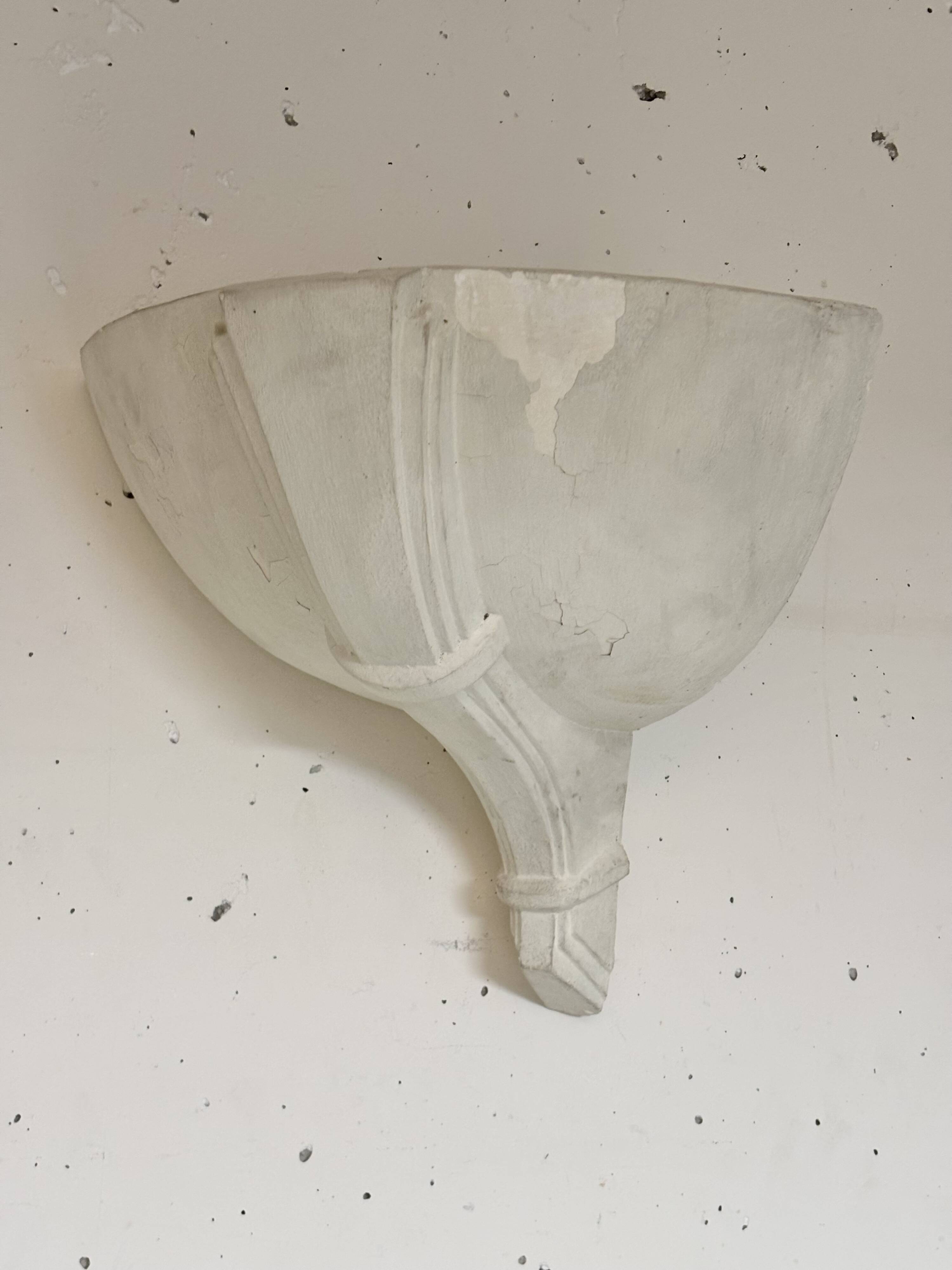 1940 plaster corner sconces