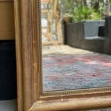 Antique mirror gilded with gold leaf (153x83)