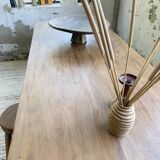 Country farmhouse table in solid beech and oak 2.5m XL