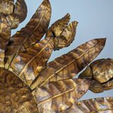 Large gilt floral sunurst lamp 1950s