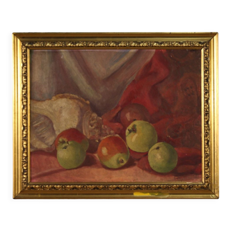 Peinture de nature morte signée italienne datée de 1930