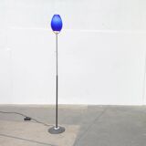 Vintage postmodern floor lamp in Italian glass by Lucente.