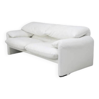Cassina leather sofa Maralunga model