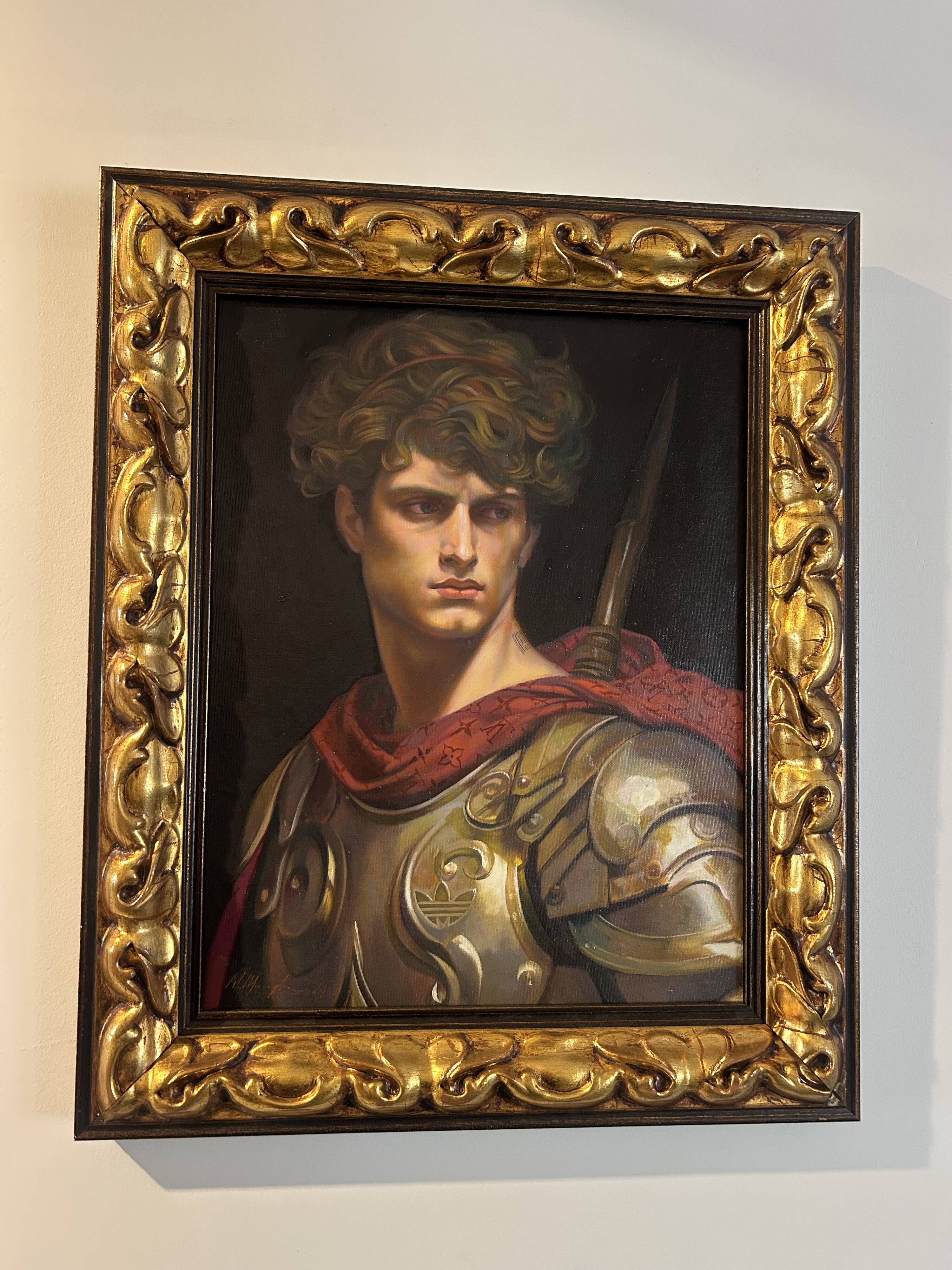 Oil painting by Mauro Maugliani (47 by 38.5).