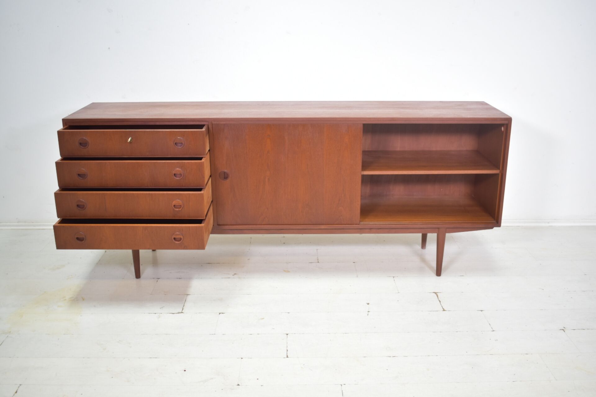 Sideboard by Musterring 1960s Teak Vitrine Mid Century Buffet
