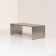 Table basse en acier inoxydable brossé