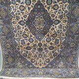 Vintage persian hand-woven keshan carpet ,240x141