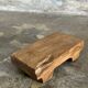 Small stool, accent stool in solid blond teak wabi-sabi L30 W8.5 H6.