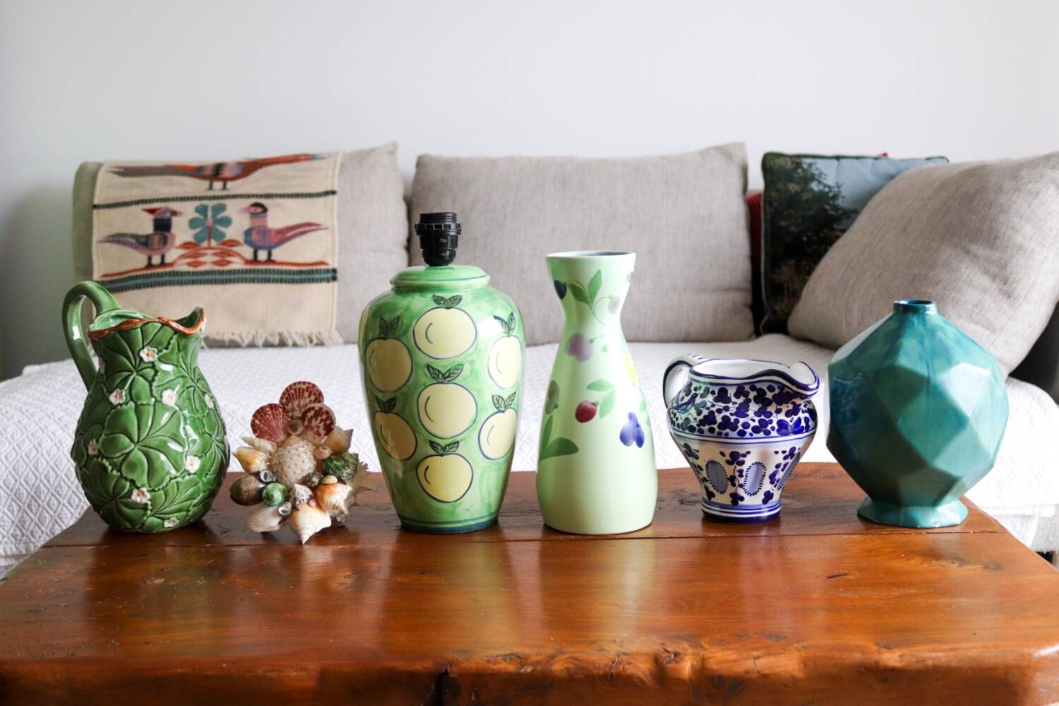 Saint Clement green ceramic vase