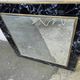 Mirror in brass and white veined black marble from the 70s