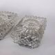 Vintage Worked Glass Wall Lamps, 1970s, Set of 3