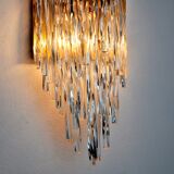 Venini Waterfall wall lamp, murano glass, Italy, 1960