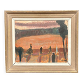 Huile su panneau suédoise – « Agriculteurs » par Karl Göte Åson Sernius