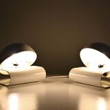 Paire de Lampes Bugia blanches de Giuseppe Cormio pour IGuzzini, 1970s
