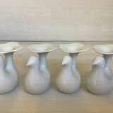 Eight bird candlesticks from Bavaria and Arzberg, Germany