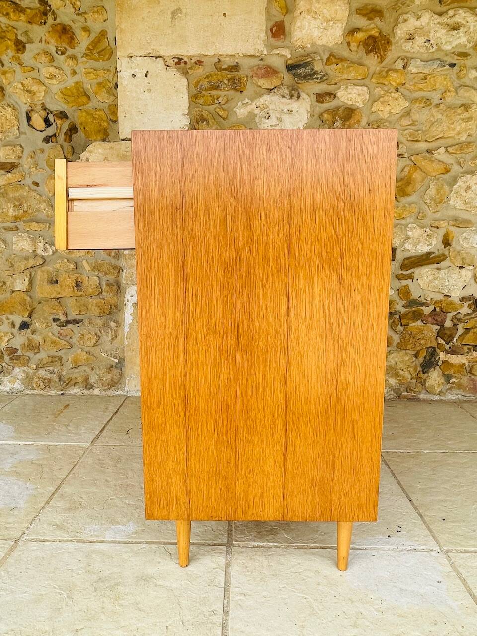 Vintage 4-drawer chest of drawers by Capelle, circa 1960s