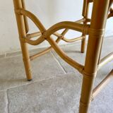 Vintage rattan side table