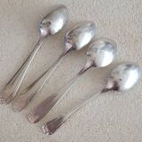 4 small Art Deco spoons