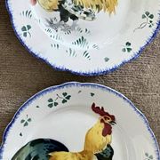 Plates plates model the roosters manufacture of luneville