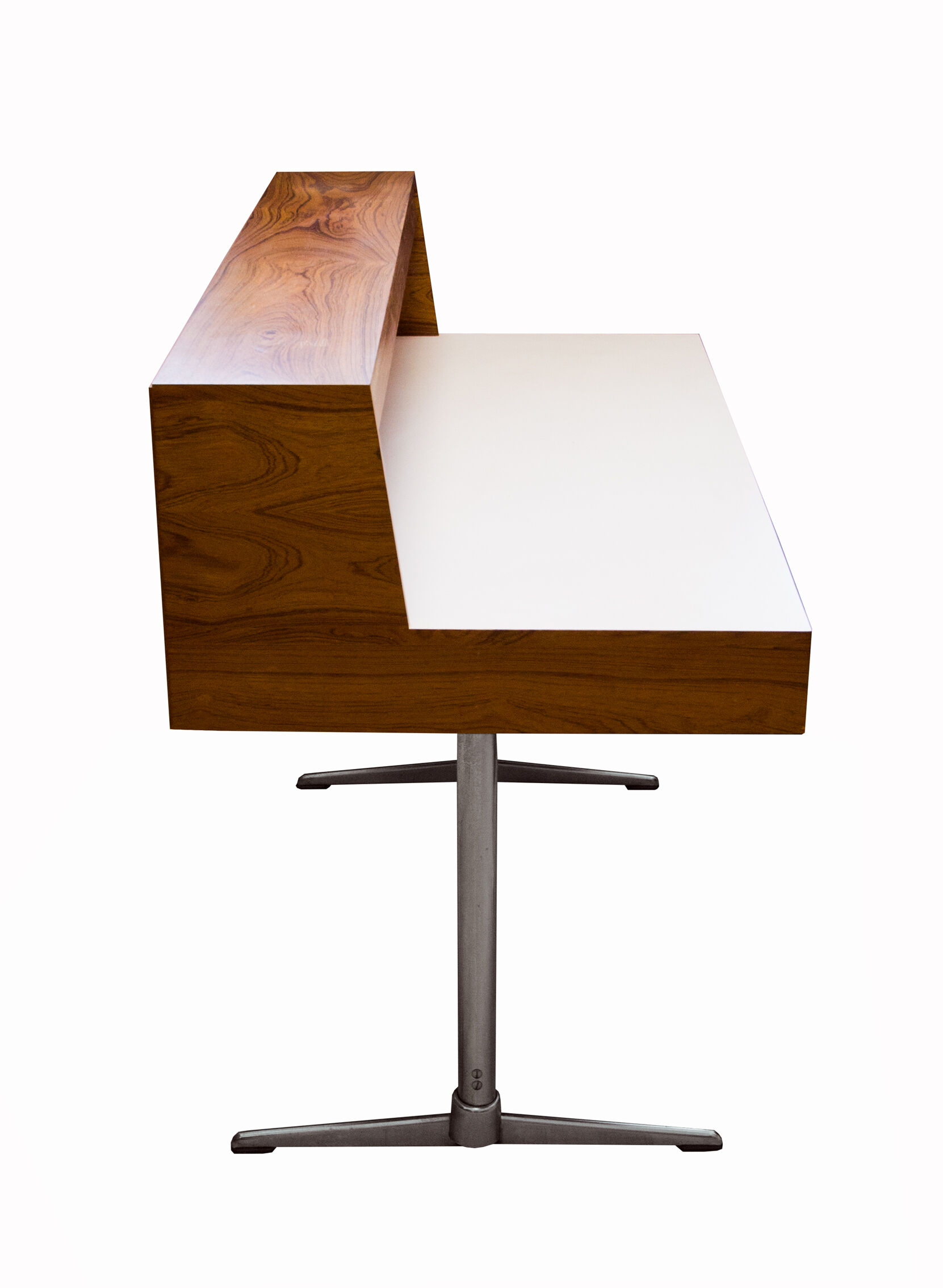 70s Desk in rosewood and chrome