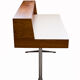 70s Desk in rosewood and chrome