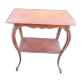 Small Oak side table with goat legs '40s