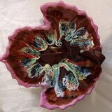 Unsigned leaf-shaped fruit bowl