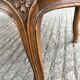 Antique Louis XV bench in solid walnut and caning