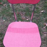 Set of 4 chairs in red formica