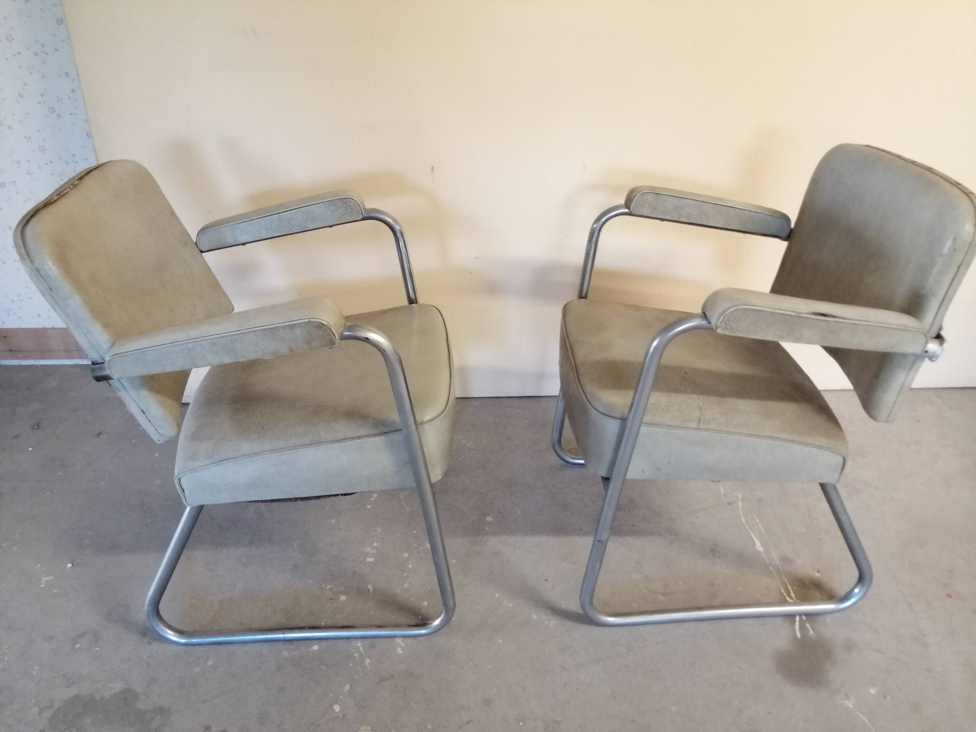 Pair of office chairs 60s